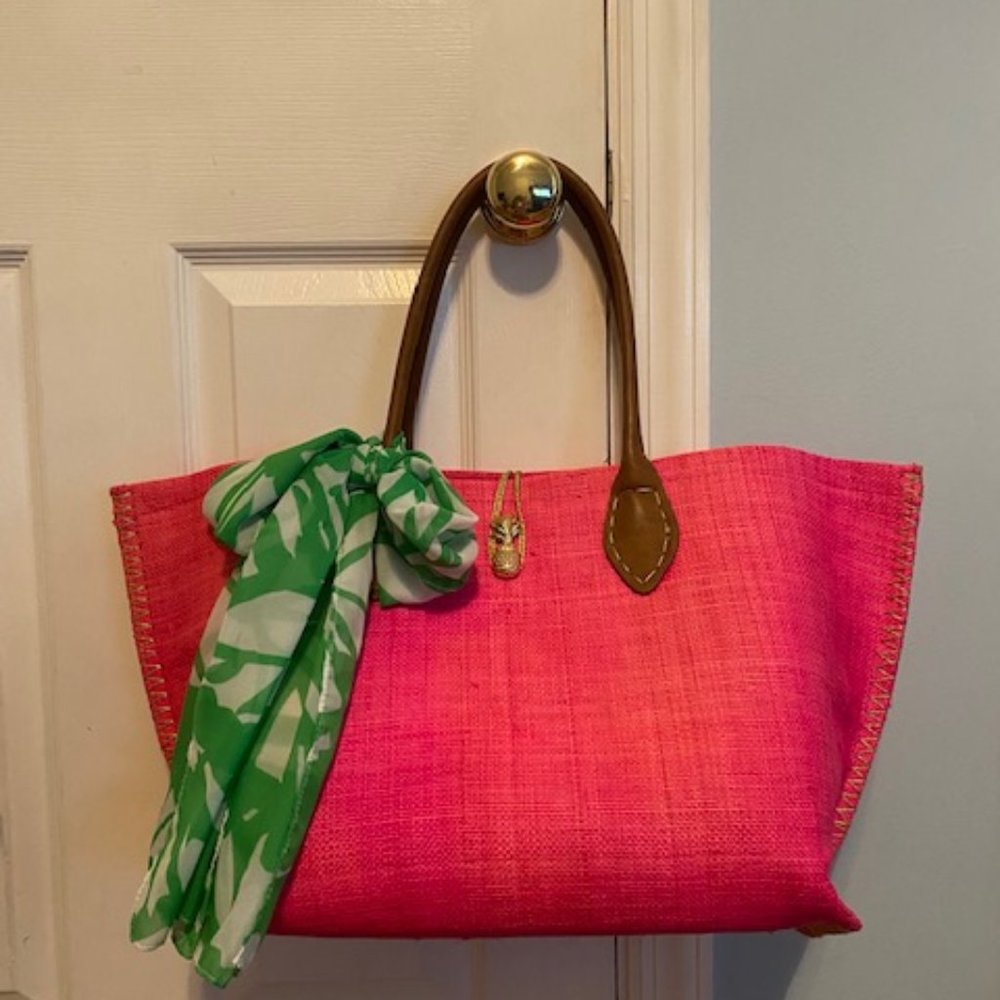 Hot Pink Lilly Pulitzer Beach Bag